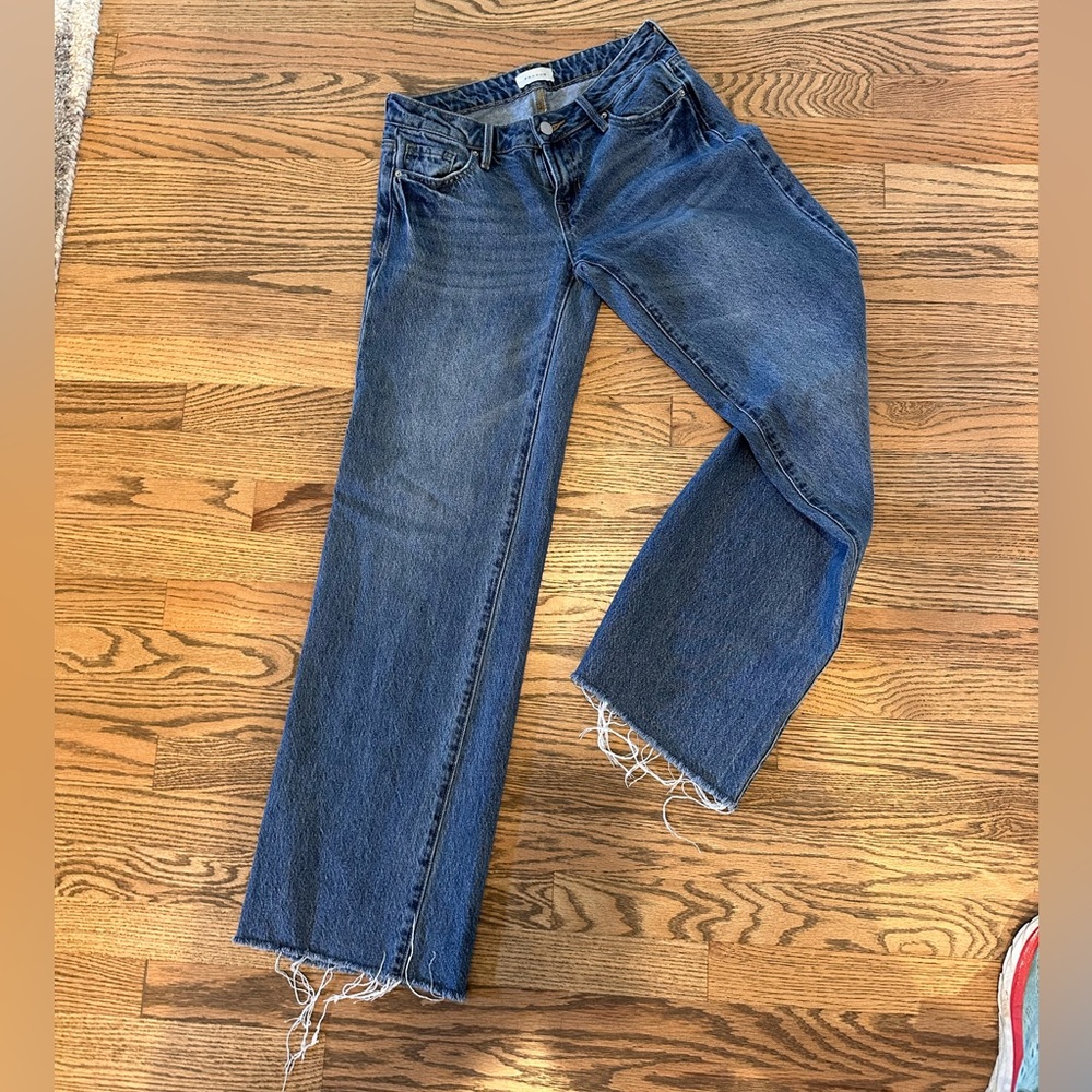 PacSun Blue Flare Wide Leg Jeans